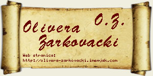 Olivera Žarkovački vizit kartica